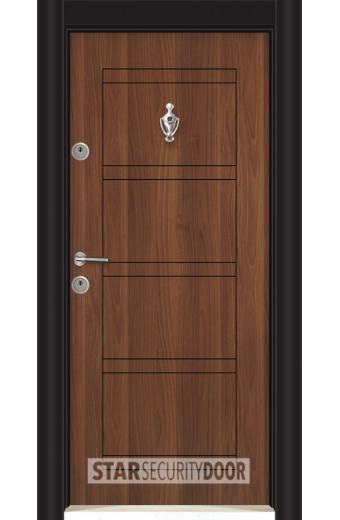 Блиндирана врата SL 102 Металик орех