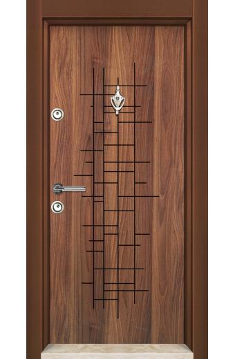 Блиндирана врата SL 207 Металик орех