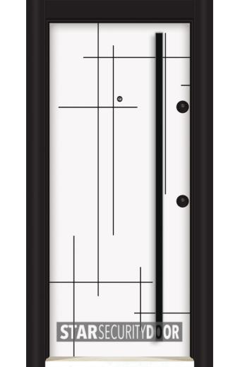 Блиндирана врата SL 208 Бяла