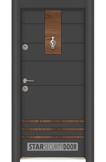 Блиндирана врата L 302 Антрацит сарухан