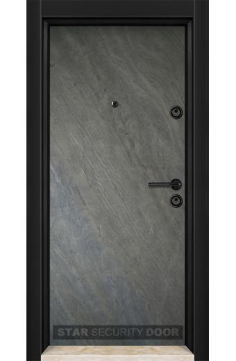 Блиндирана врата NT 02 Платиниум черна с термомост