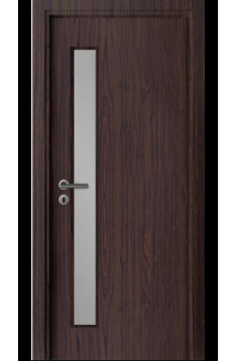 Интериорна врата City Тъмен Орех със Стъкло