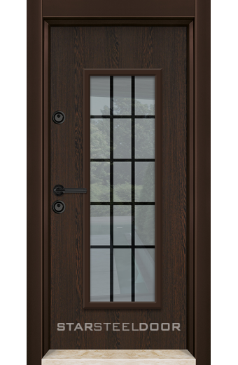 Блиндирана врата LP Венге WIN с термомост