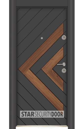 Блиндирана врата MFS 106 Антрацит орех с термомост