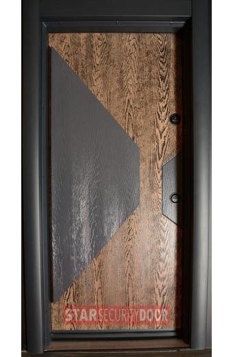 Блиндирана врата MFS 2307 антрацит орех с термомост