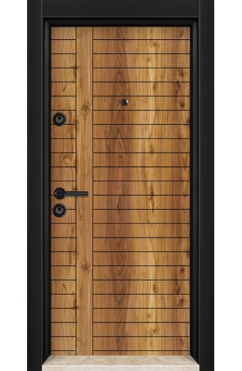 Блиндирана врата MFS 516 Орех с термомост