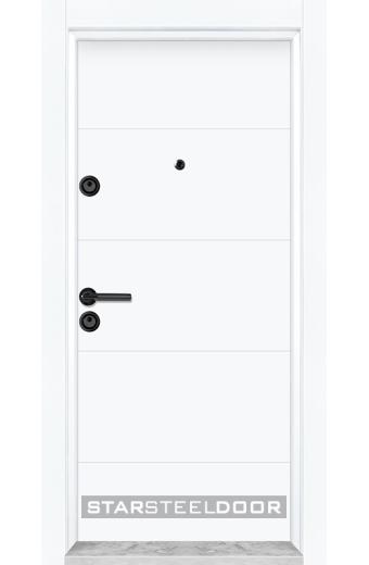 Блиндирана врата L-80 Бяла