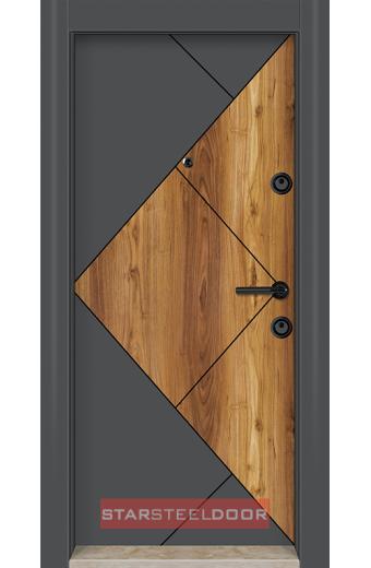 Блиндирана врата Pro 01 Антрацит-Сарухан