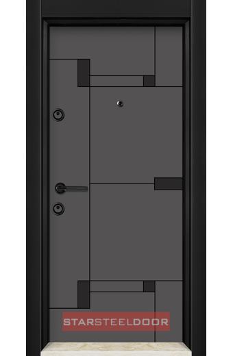 Блиндирана врата Pro 02 Антрацит-Черен