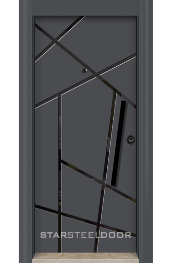 Блиндирана врата SD 555 Антрацит черно