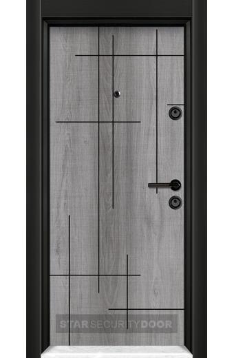 Блиндирана врата SL 208 сив дъб